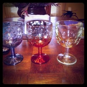 Antique wine glasses